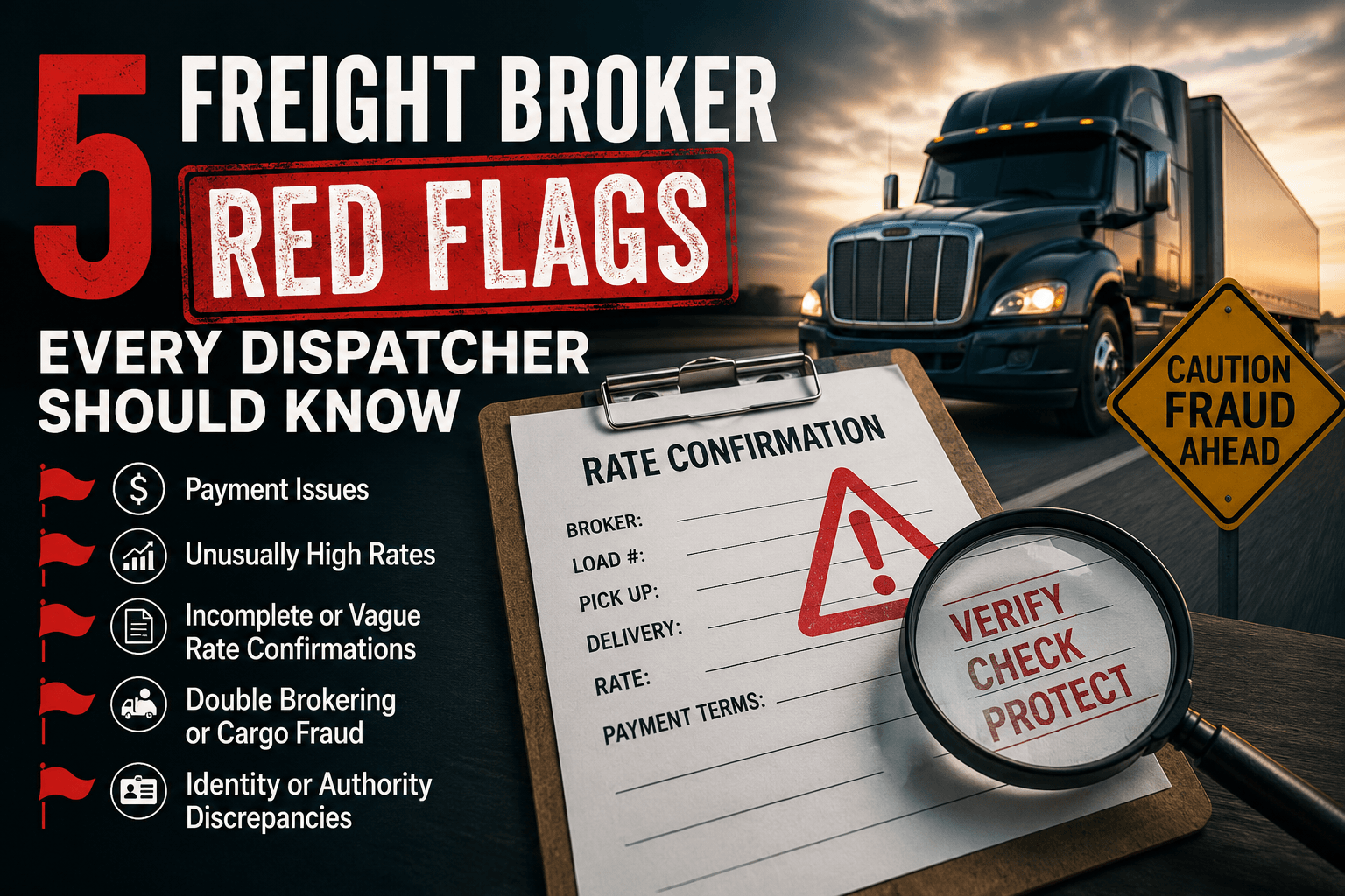 5 Red Flags to Look Out for When Working With a Freight Broker
